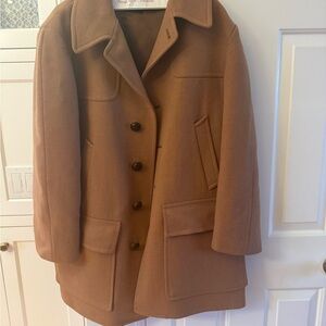 Vintage Pendleton Wool Overcoat Mens Coat Tan Camel